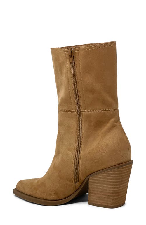 Shushop Venice Block Heel Bootie In Brown