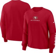 Nike Women's Nike Scarlet San Francisco 49ers Boxy Long Sleeve T-Shirt