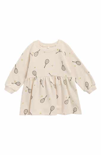 Tennis Raglan Sleeve Fleece Dress