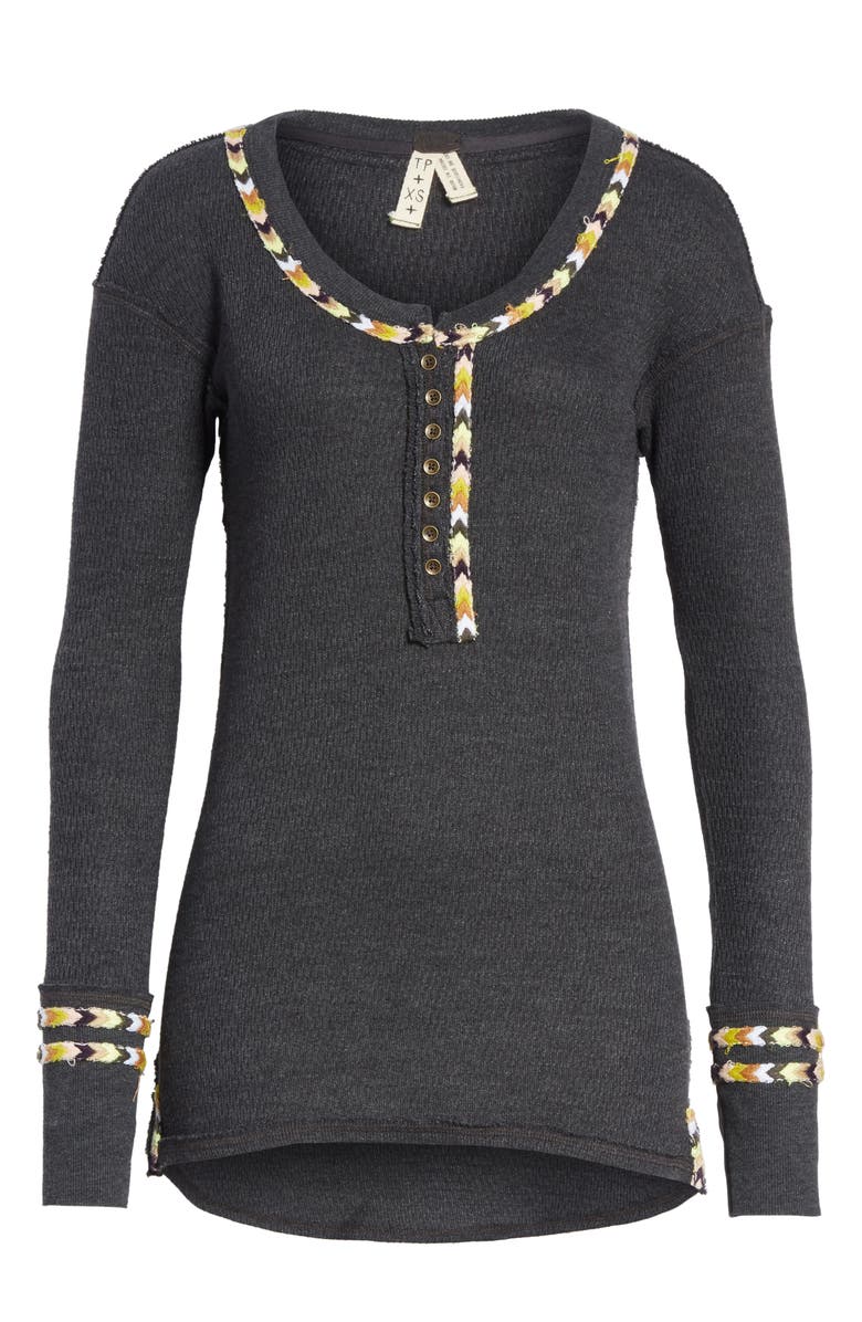 Free People Rainbow Thermal Tee, Alternate, color, 