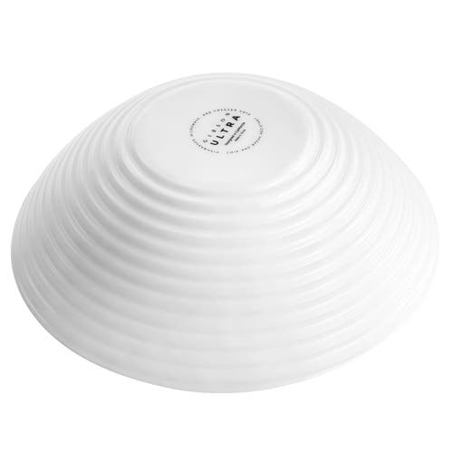 Gibson Ultra Ultra Patio 12 Piece Tempe Opal Glass Dinnerware Set In White