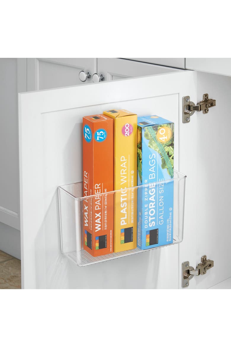 Adhesive Organizer Bin for Kitchen - Set of 4 - Clear, Alternate, color, Clear