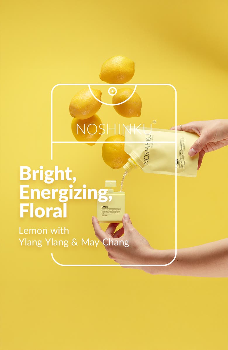 NOSHINKU Refillable Limon Hydrating Hand Sanitizer Spray, Alternate, color, Limon