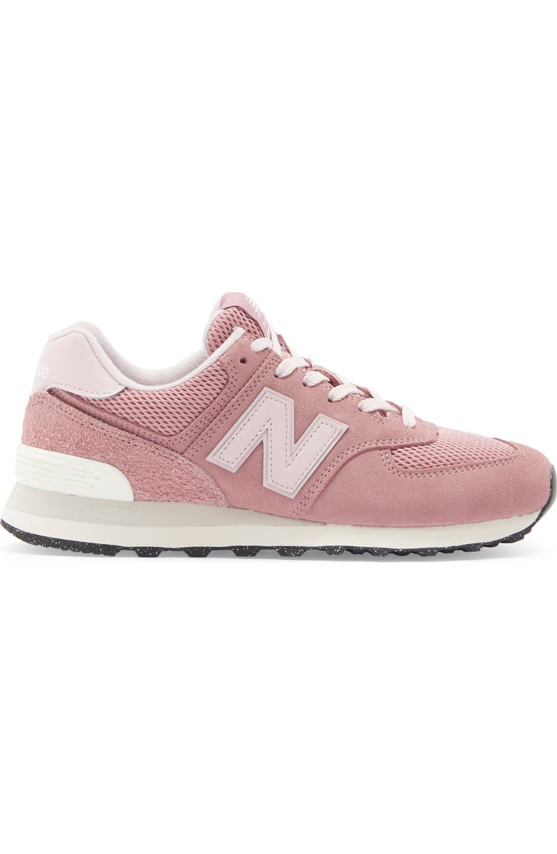 New Balance 574 Sneaker, Alternate, color, Alpha Pink/Nb White