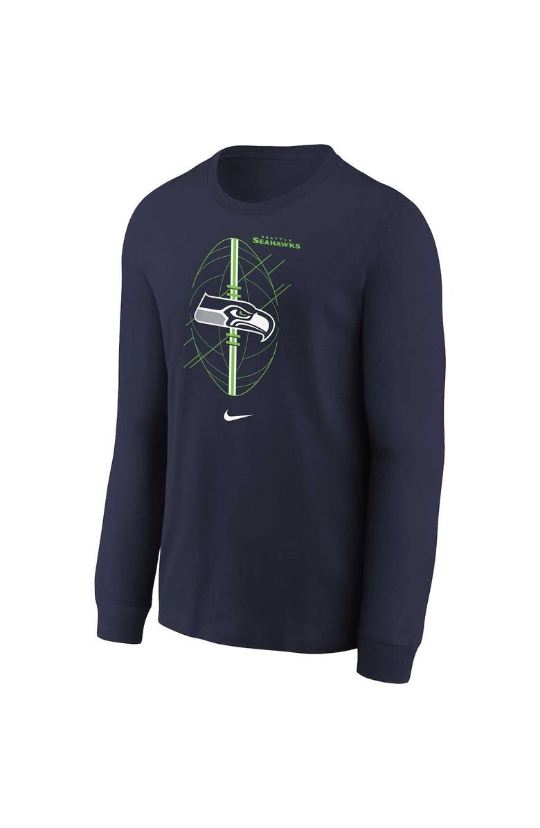 Nike Toddler Nike College Navy Seattle Seahawks Icon Long Sleeve T-Shirt, Alternate, color, Navy