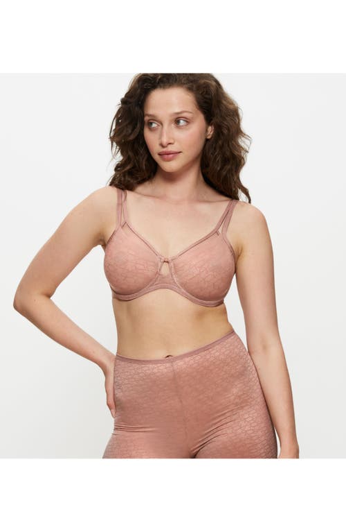Triumph Signature Sheer Minimizer Bra In Pink