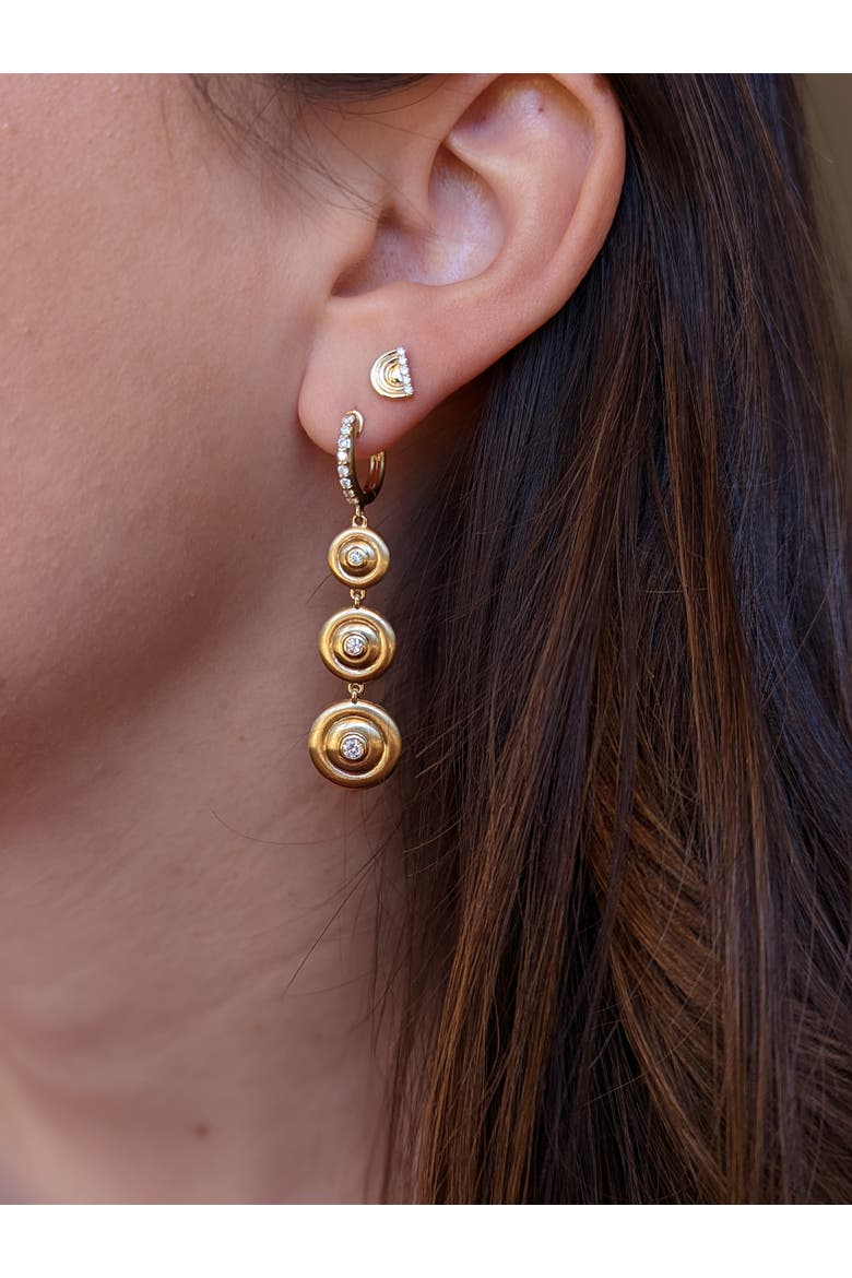 Edge Ferris Wheel Stud Earring, Alternate, color, Gold