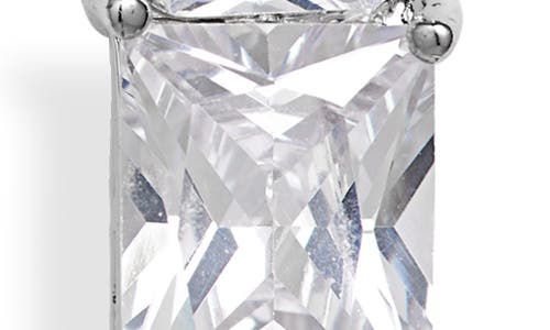 Tasha Cz Linear Drop Earrings In White