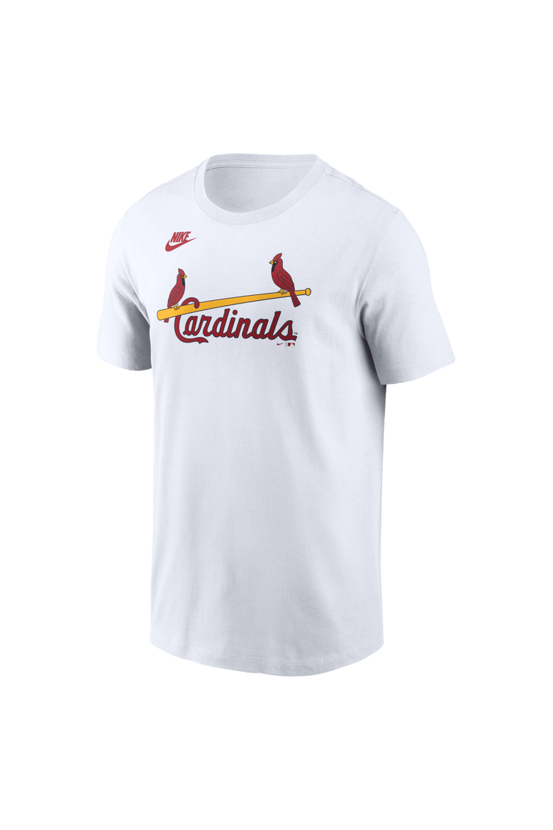 Men's Nike White St. Louis Cardinals Cooperstown Collection Wordmark T-Shirt, Alternate, color, White