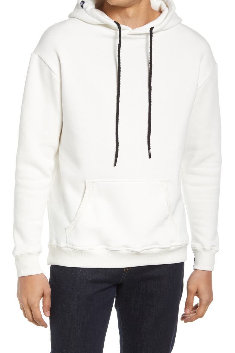Solid Fleece Hoodie, Main, color, CREAM
