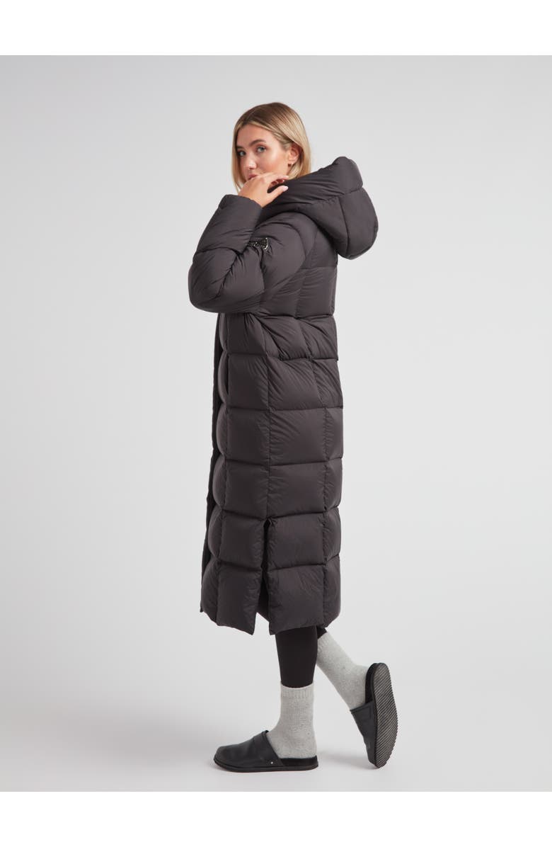 JACK1T Cloud Ultra Long Puffer Down Coat, Alternate, color, Black/Stone