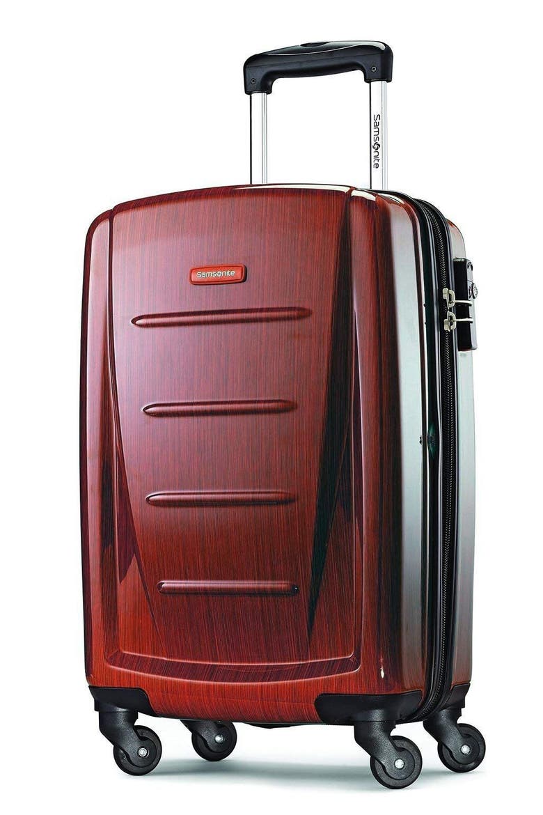 Winfield 2 Hardside 20" Carry On Spinner Luggage, Main, color, Burgundy