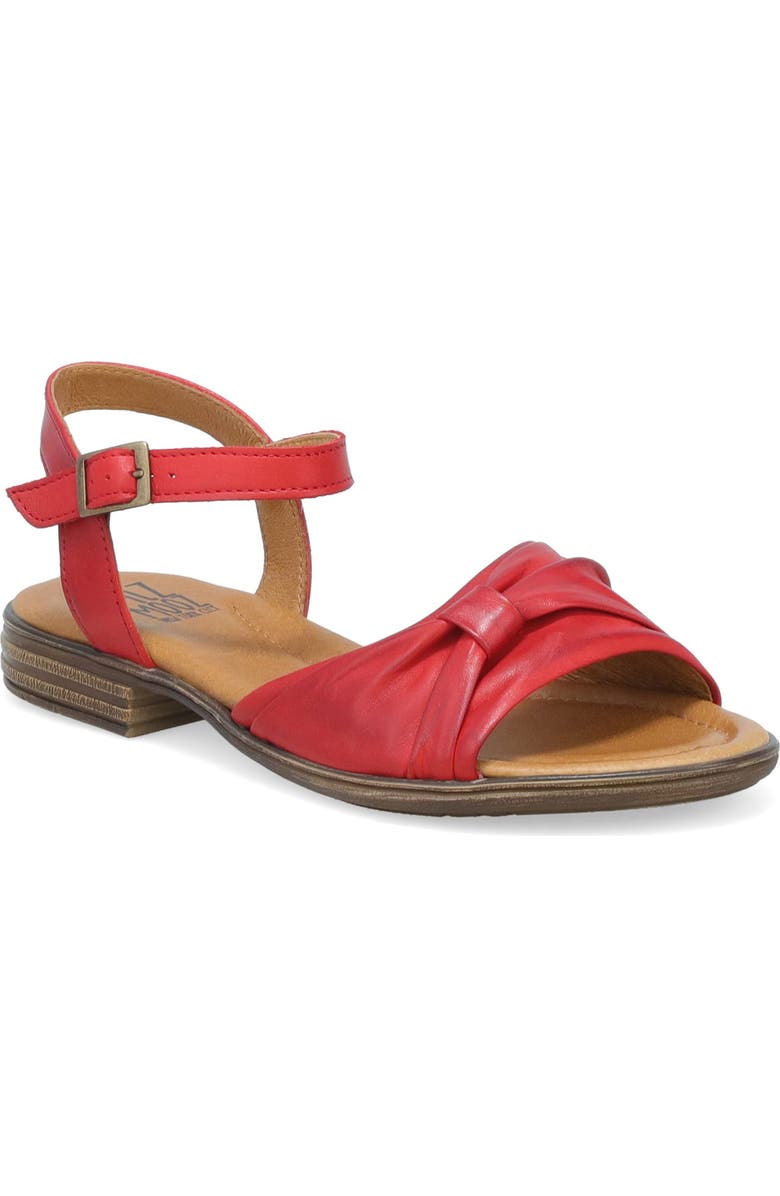 Miz Mooz Dorra Ankle Strap Sandal, Main, color, Red