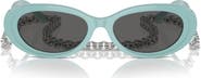 Tiffany & Co. 54mm Oval Sunglasses with Chain