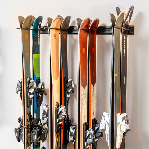 Snowbasin Ski Storage Rack - Holds 8 Pairs of Skis