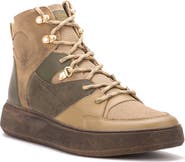 Hybrid Green Label Globetrotter Leather Mid Sneaker