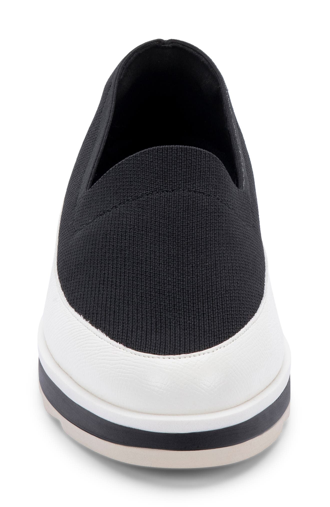 Zillow Platform Waterproof Slip-On Sneaker, Alternate, color, BLACK KNIT