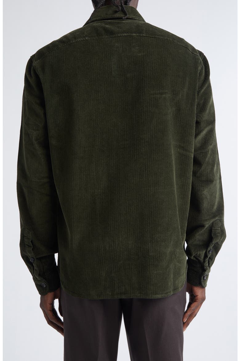 Stretch Cotton Corduroy Overshirt, Alternate, color, GREEN