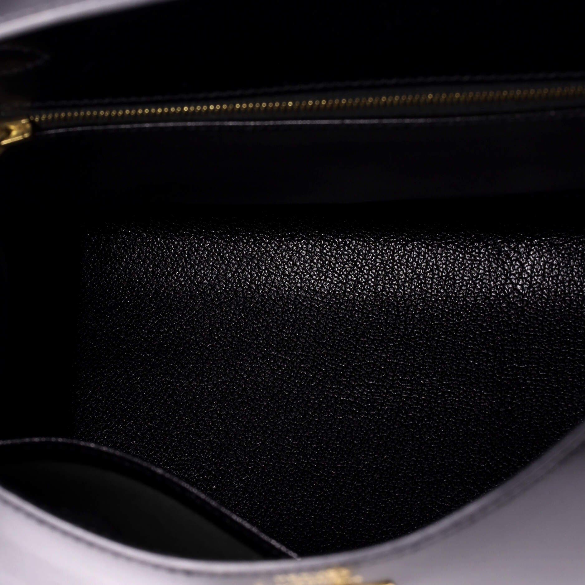 Pre-Owned Hermes Kelly Handbag Black Box Calf with Gold Hardware 32, Alternate, color, Noir