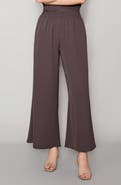 MELLODAY Luxe Crepe Wide Leg Pants