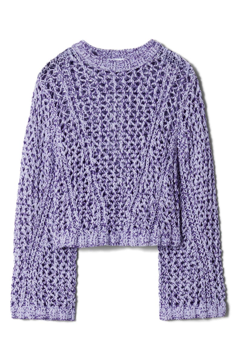 & Other Stories Tape Yarn Open Stitch Cotton Blend Sweater, Alternate, color,