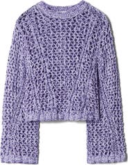 & Other Stories Tape Yarn Open Stitch Cotton Blend Sweater