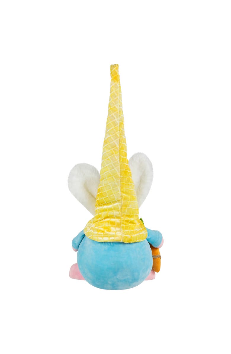 Northlight Gnome with Bunny Ears Easter Figure - 18.5" - Yellow and Blue, Alternate, color, Yellow
