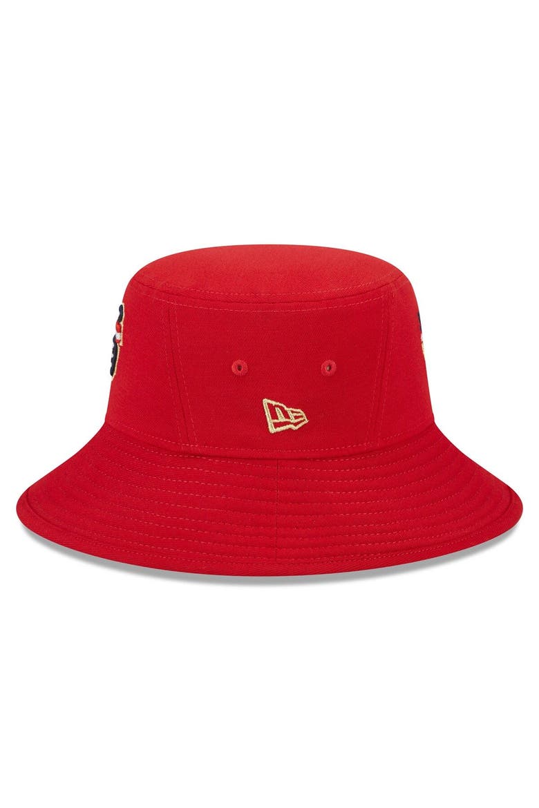 Men's New Era  Red San Francisco Giants 2023 Fourth of July Bucket Hat, Alternate, color, Red