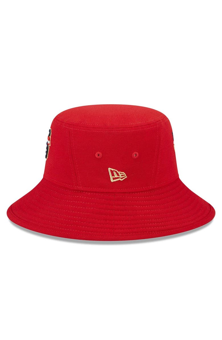 New Era Men's New Era Red San Francisco Giants 2023 Fourth of July Bucket Hat, Alternate, color, Red