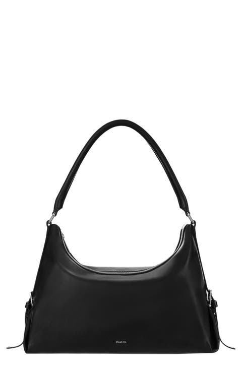 Mushy Faux Leather Shoulder Bag