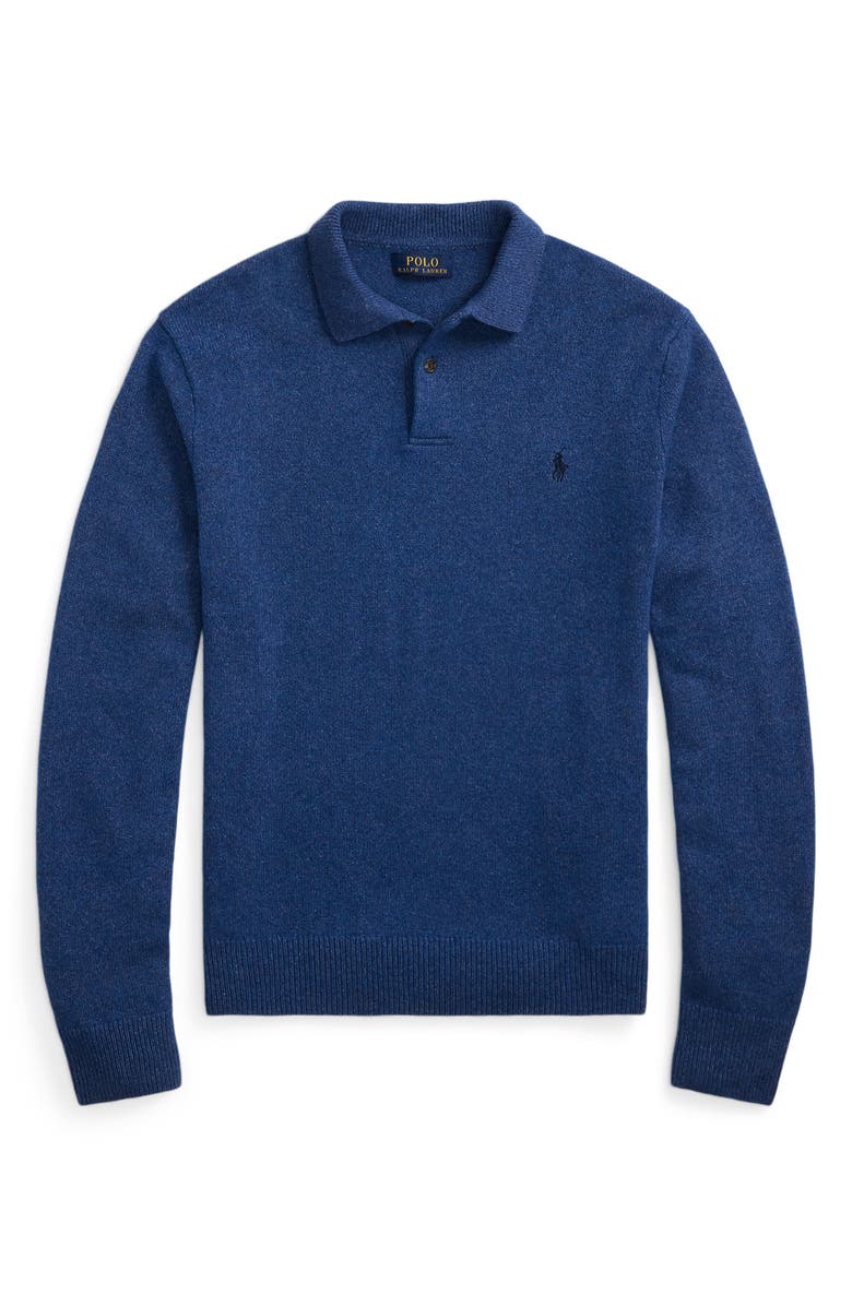 Polo Ralph Lauren Long Sleeve Wool & Cotton Polo Sweater, Alternate, color, 