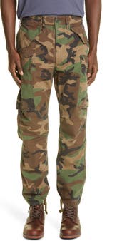 Double RL RRL Camo Cotton Ripstop Cargo Pants
