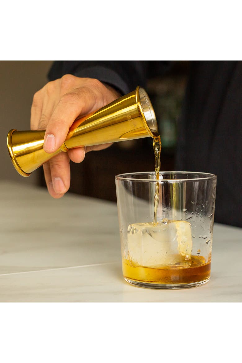 Gold Japanese Cocktail Jigger, Alternate, color, Gold