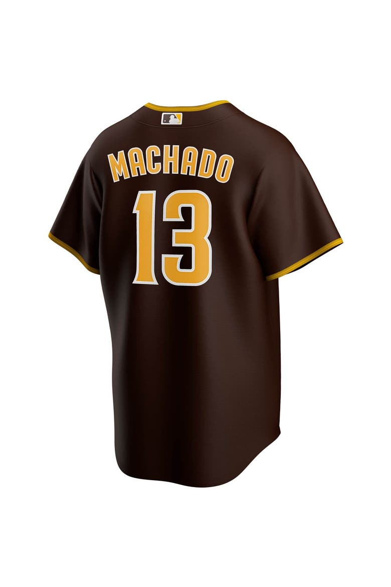 Men's Nike Manny Machado Brown San Diego Padres Alternate Replica Player Jersey, Alternate, color, Brown