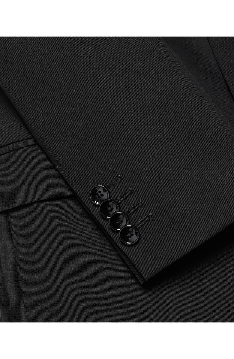 MANGO Superslim Fit Black Stretch Sport Coat, Alternate, color, 