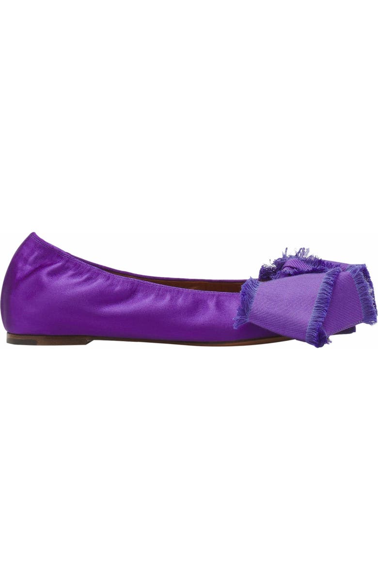 Lanvin Ballerina Flat With A Satin Bow, Main, color,