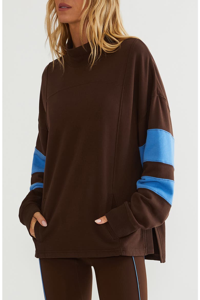 Jaylyn Sweatshirt, Alternate, color, CARIBOU BLUE