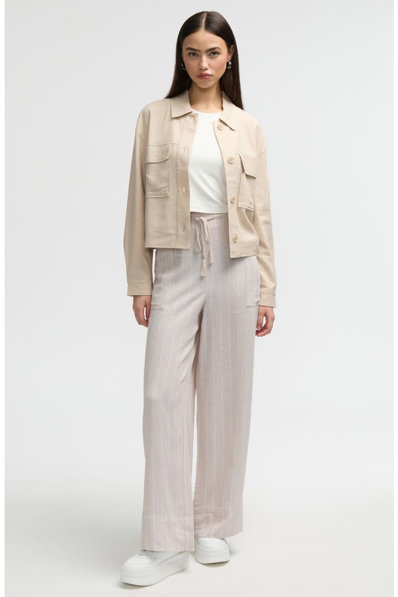 Double Pocket Shacket, Alternate, color, NATURAL