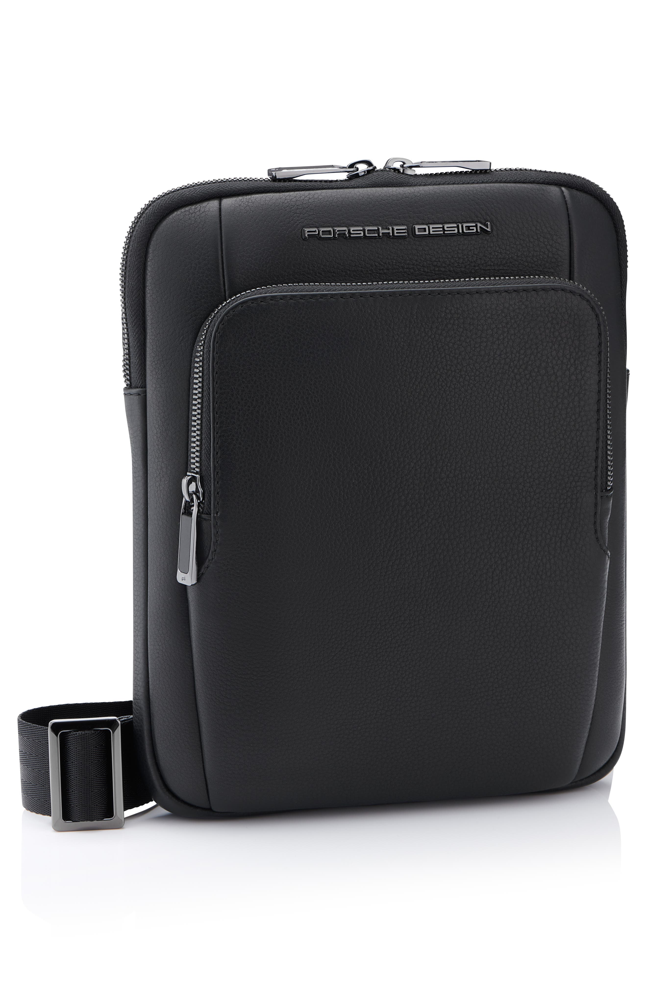 Porsche Design Roadster Small Leather Shoulder Bag, Alternate, color, 