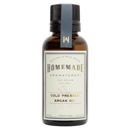 Homemade Aromaterapy Pure Cold Pressed Nourishing Argan Oil In Gold