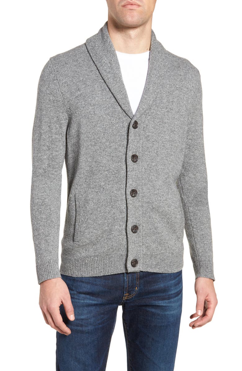 NORDSTROM MEN'S SHOP Shawl Collar Cardigan, Main, color, 