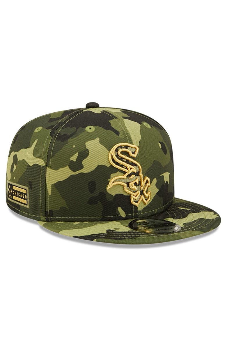 New Era Men's New Era Camo Chicago White Sox 2022 Armed Forces Day 9FIFTY Snapback Adjustable Hat, Main, color, Camo