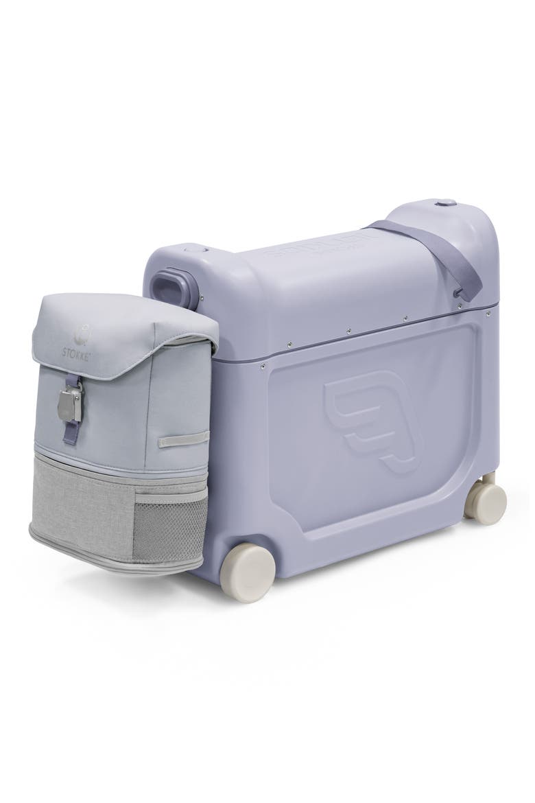 JetKids BedBox® Ride-On Carry-On Suitcase & Backpack Travel Set, Main, color, BLUE