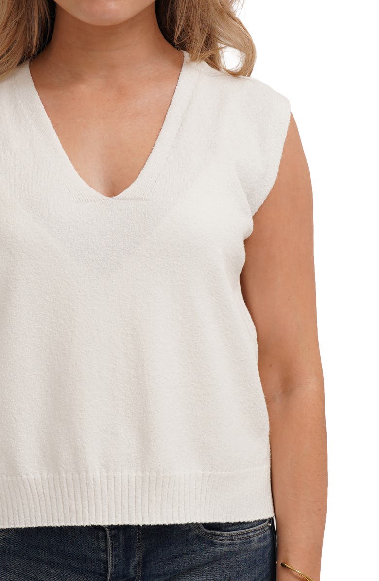 CYRUS Sleeveless V-Neck Shell, Alternate, color, Bone