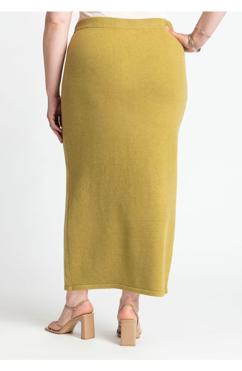 ELOQUII Sweater Maxi Skirt, Alternate, color, Pear Liqueur