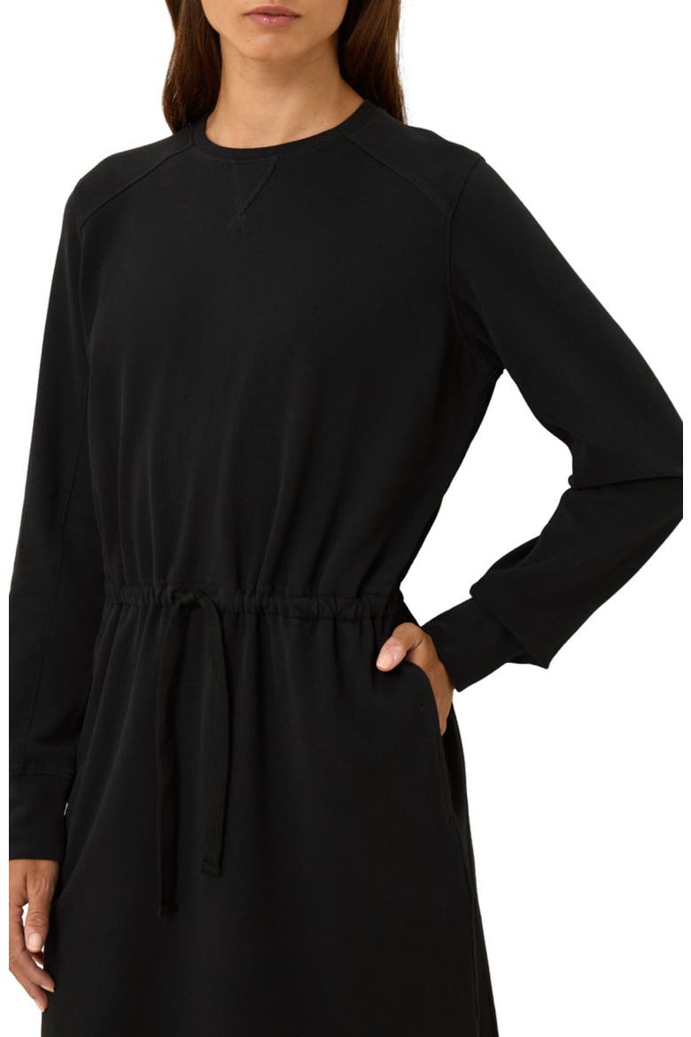 Organic Cotton CloudKnit Sweatshirt Dress, Alternate, color, Black
