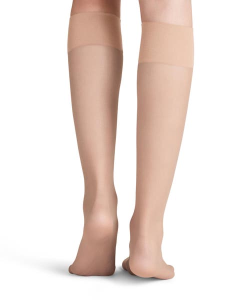 Falke Pure Matt 20 Denier Sheer Knee High Socks In Animal Print
