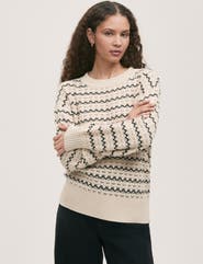 Finery London Sansa Long Sleeve Crochet Sweater