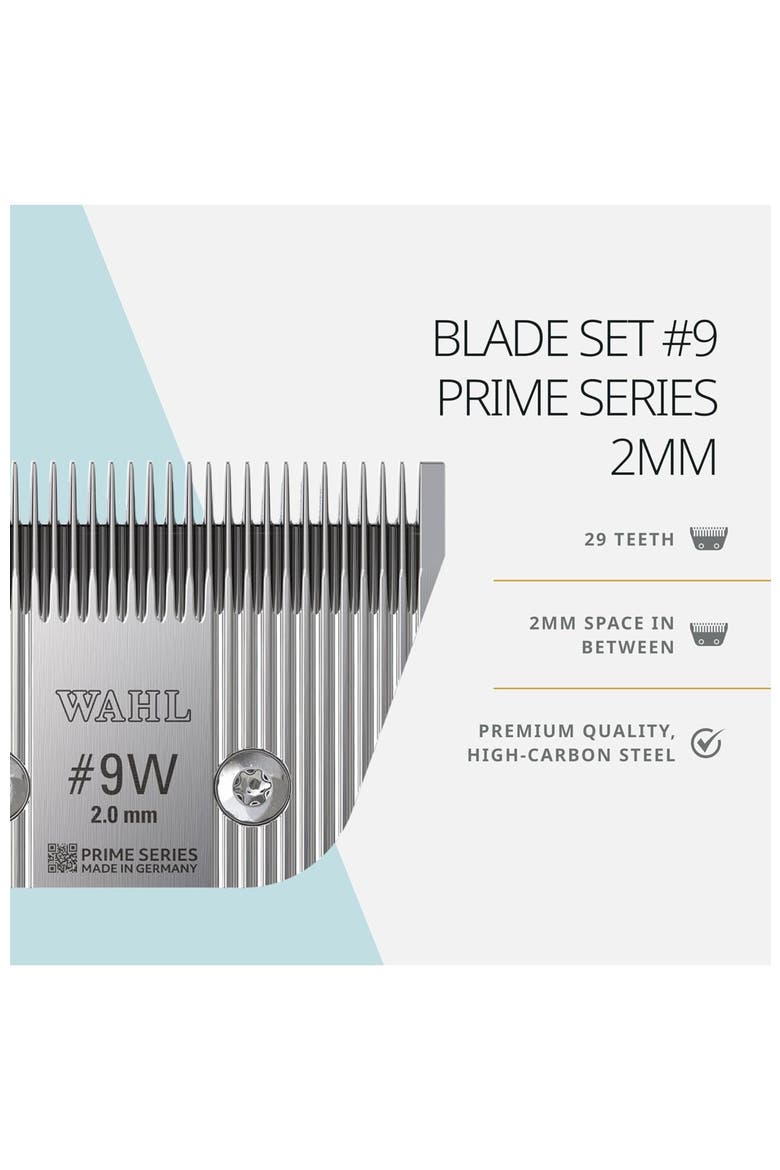 Fine tooth pet clipper blade 2.0 mm for horse, cat, and dog grooming, Alternate, color, Chrome