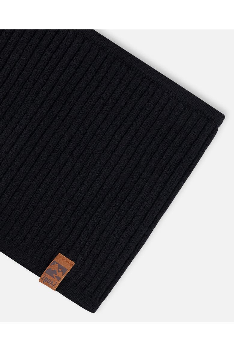 Gender Inclusive Soft Ribbed Knit Neck Tube, Alternate, color, Black
